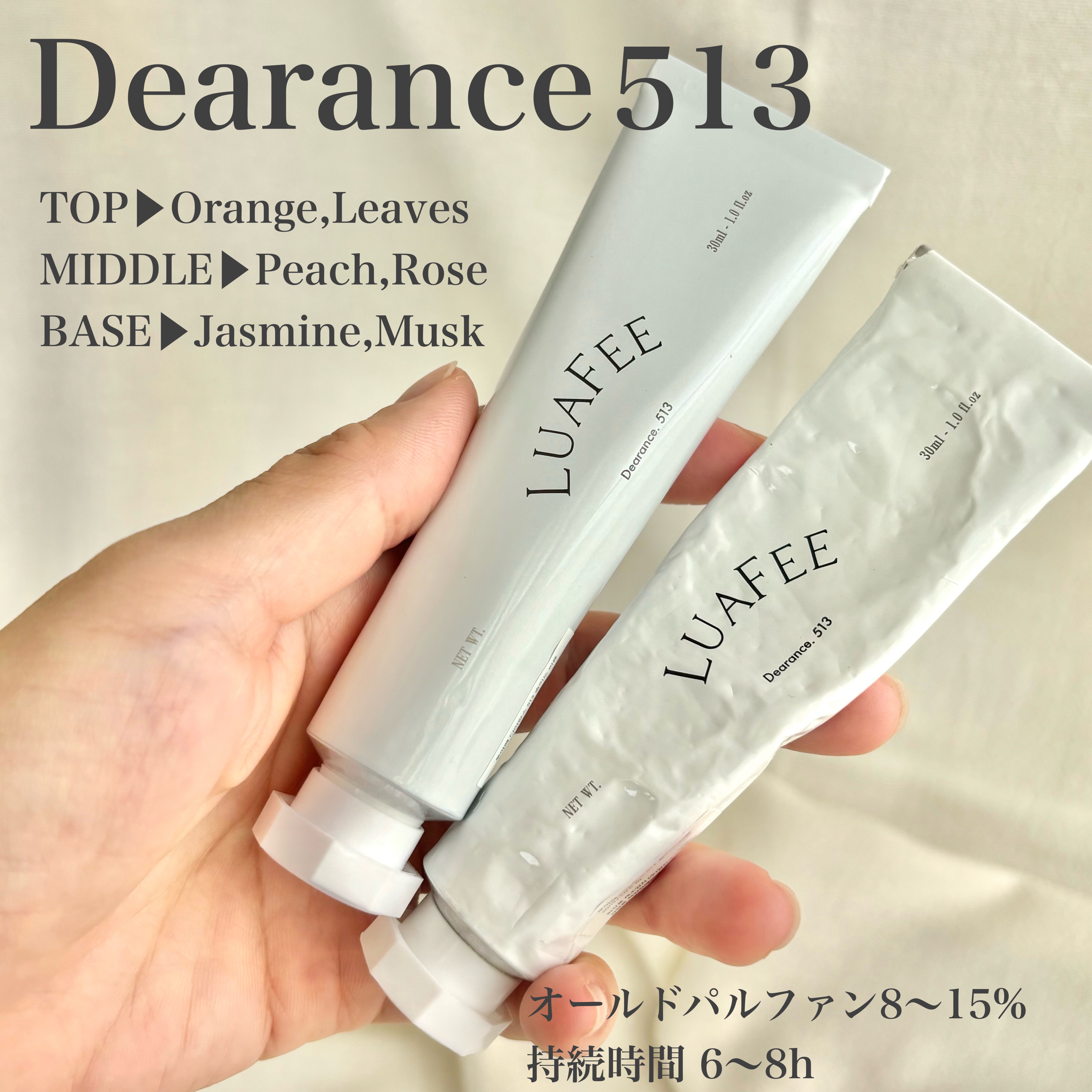 ソリッド パフューム ホワイトアプリコット/LUAFEE/練り香水を使ったクチコミ（3枚目）