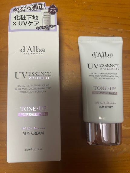 ダルバ ウォータフル トーンアップ サンクリーム(パープル)/ダルバ/日焼け止めクリームを使ったクチコミ(1枚目)