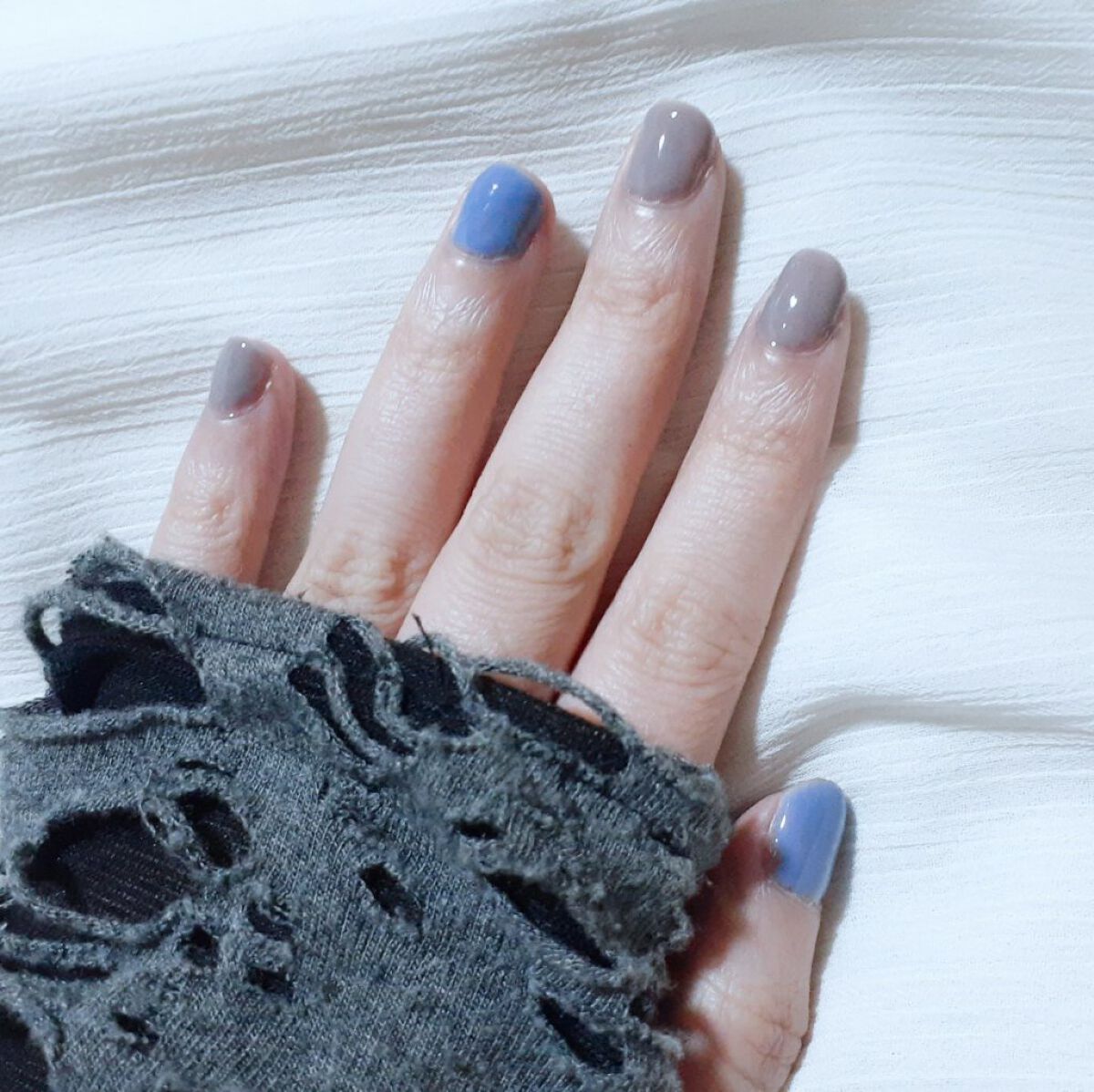 チャームスティックジェル #31 レトロブルー/OMD/オールインワンネイルを使ったクチコミ（3枚目）