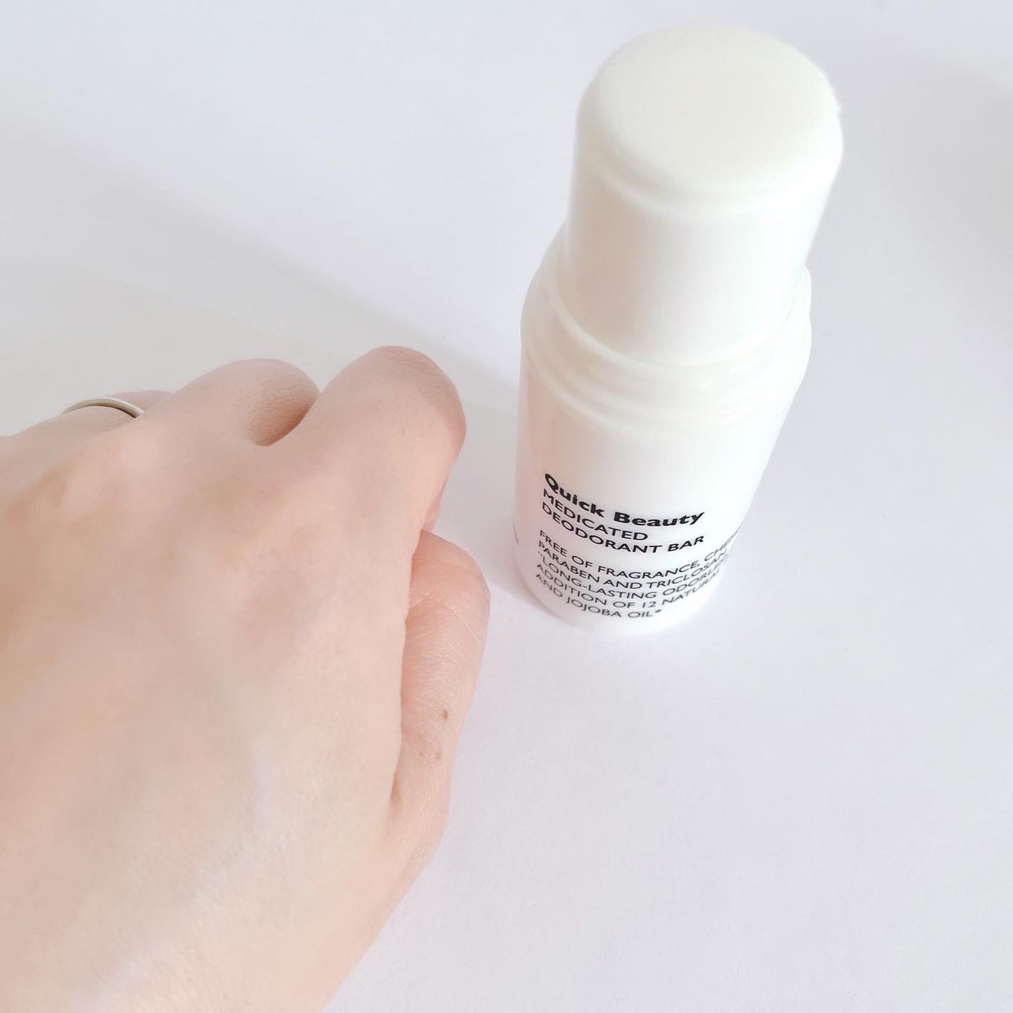 QB 薬用デオドラントバー 40C/クイックビューティー/デオドラント・制汗剤を使ったクチコミ(4枚目)