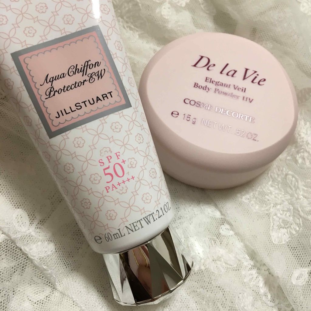 リラックス アクアシフォン プロテクター W/JILL STUART/日焼け止め・UVケアを使ったクチコミ（1枚目）