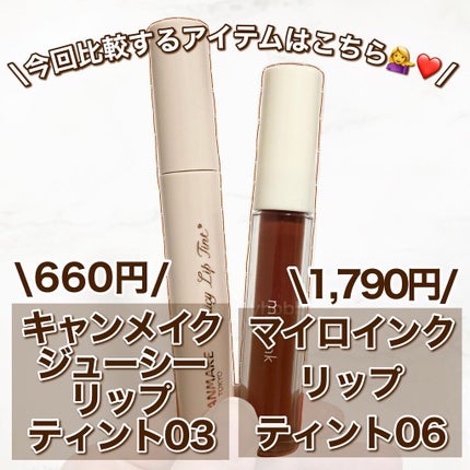 ジューシーリップティント/キャンメイク/口紅を使ったクチコミ(2枚目)