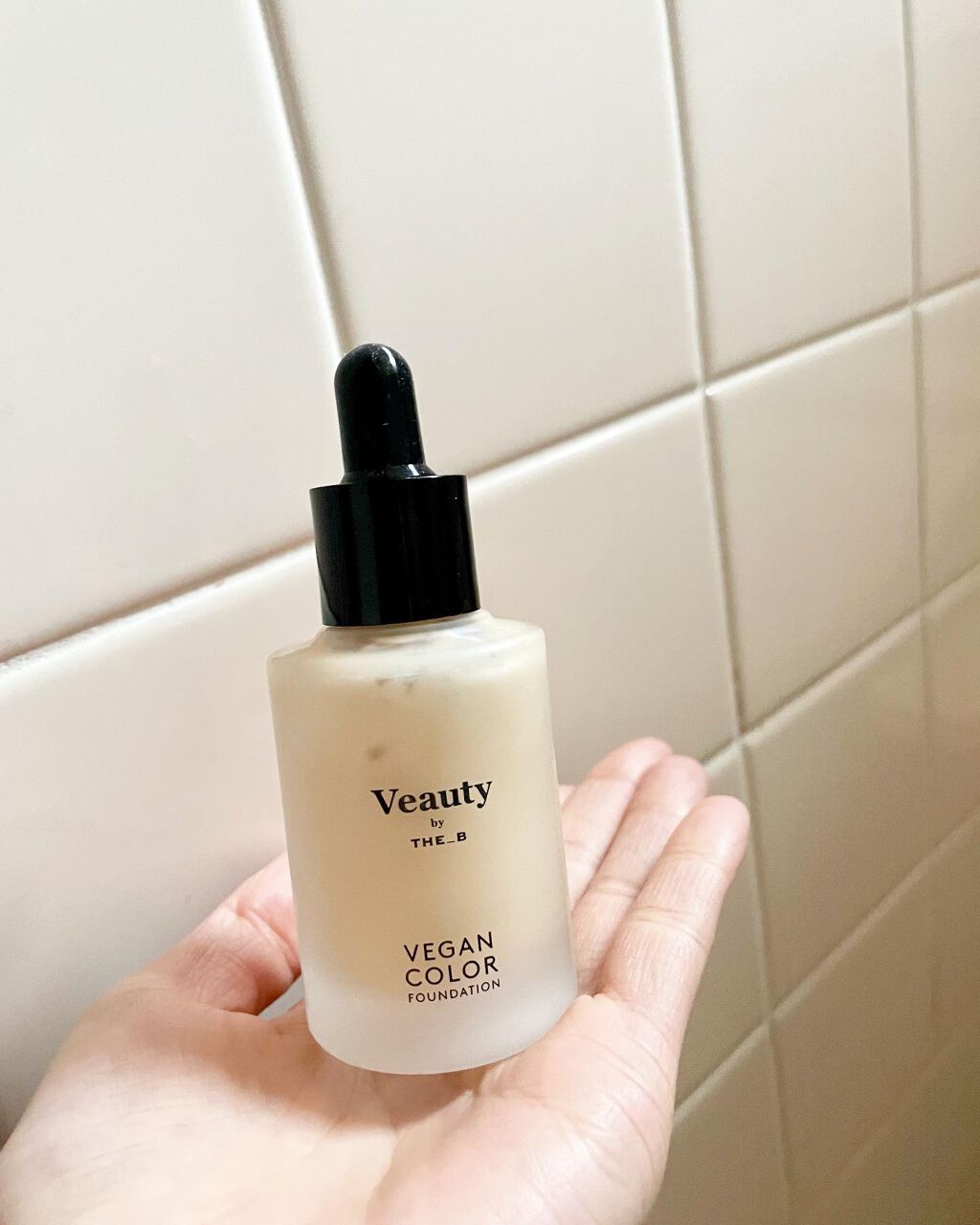 ヴィーガン カラーファンデーション オレンジ/Veauty by THE_B/リキッドファンデーションを使ったクチコミ（2枚目）
