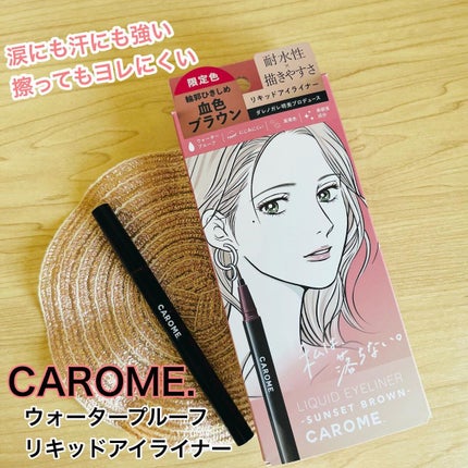 リキッドアイライナー/CAROME./リキッドアイライナーを使ったクチコミ(1枚目)