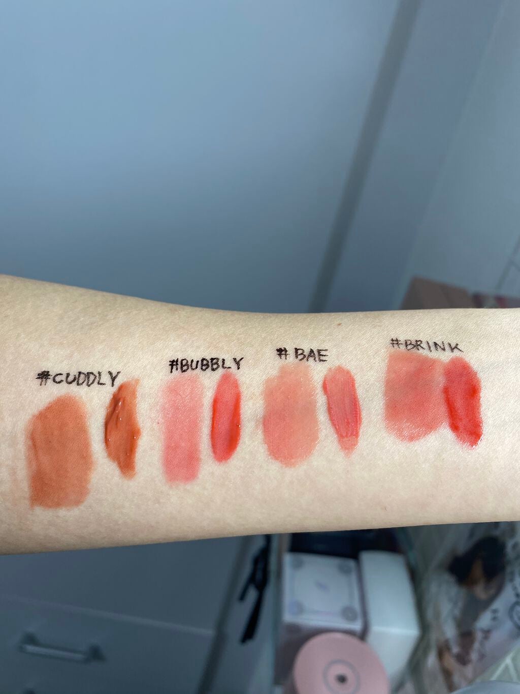 ホリカホリカ ハートクラッシュグローティントエアー/HOLIKA HOLIKA/リップティントを使ったクチコミ(3枚目)