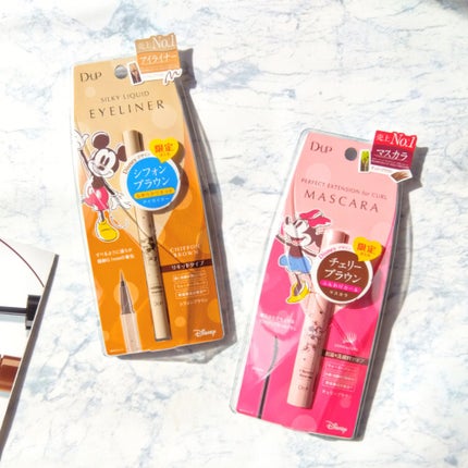 シルキーリキッドアイライナーWP シフォンブラウン Disney限定デザイン/D-UP/リキッドアイライナーを使ったクチコミ(1枚目)