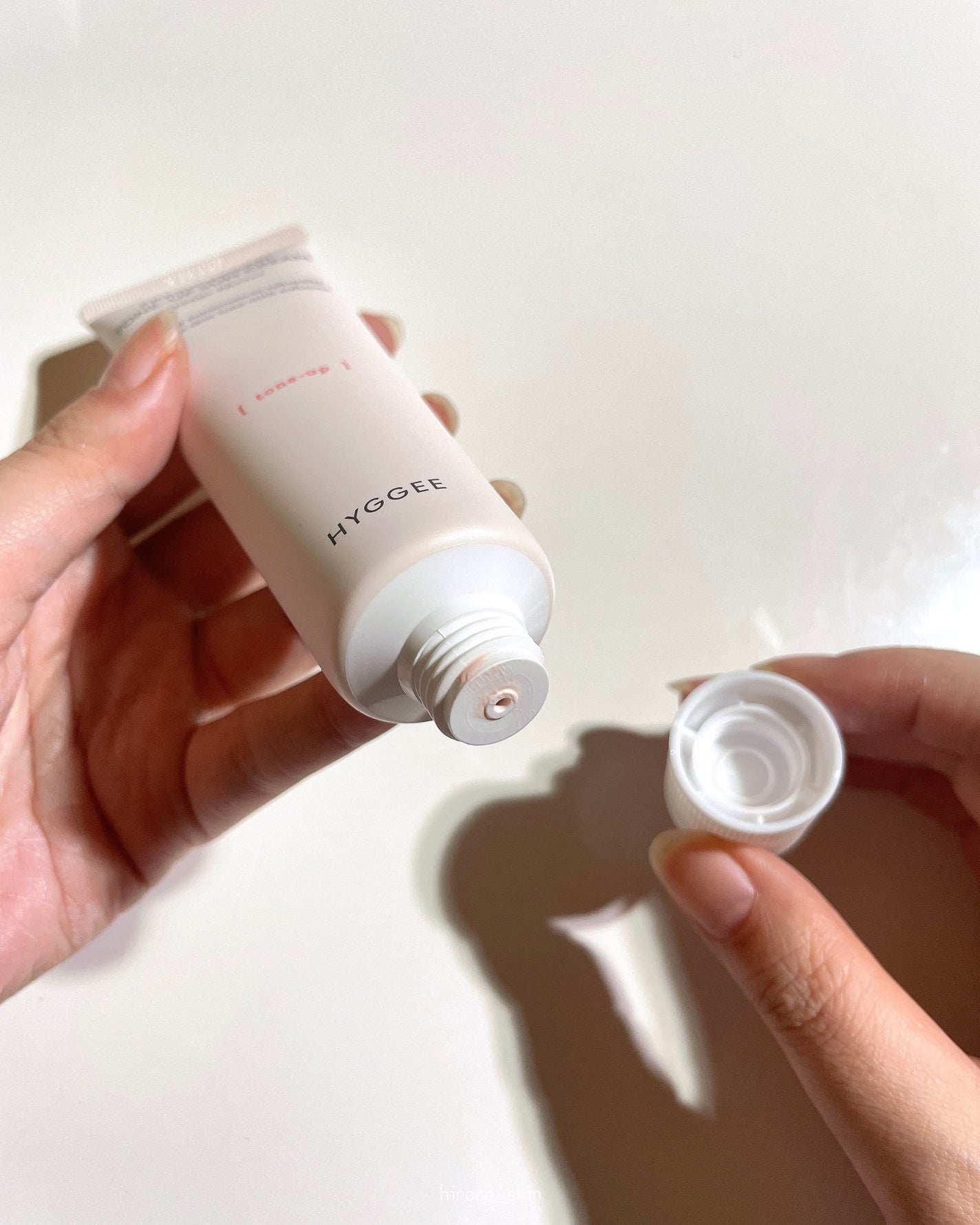 フレッシュヴィーガントーンアップサンクリーム/HYGGEE/日焼け止めクリームを使ったクチコミ(8枚目)