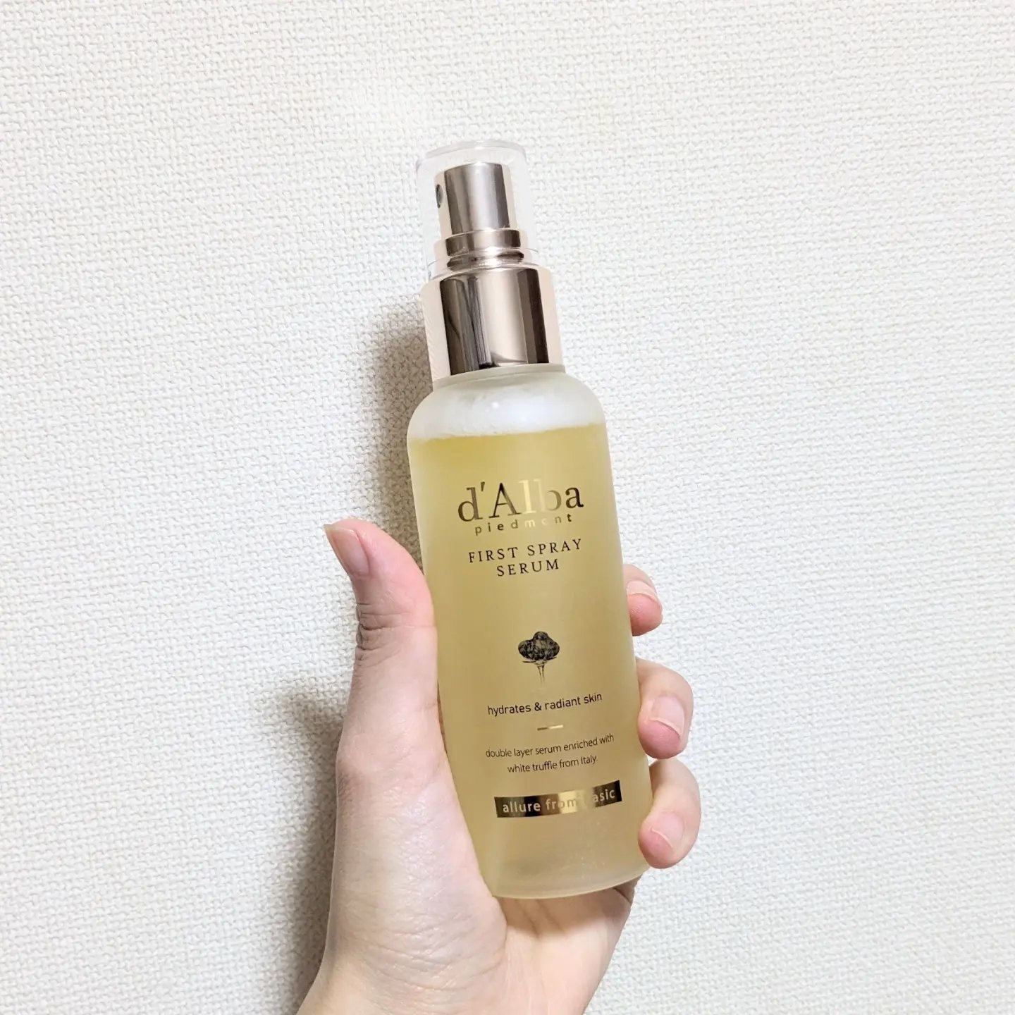 ダルバ ホワイトトリュフファーストスプレーセラム/ダルバ/ミスト状化粧水を使ったクチコミ（2枚目）