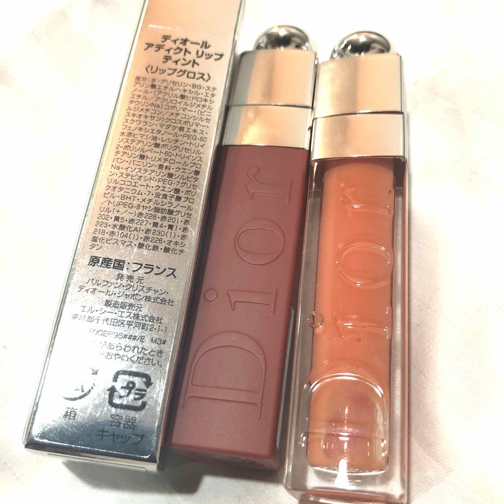 【旧】ディオール アディクト リップ ティント 541 ナチュラル シエナ/Dior/リップグロスを使ったクチコミ（1枚目）