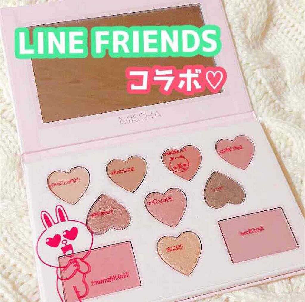 カラーフィルターシャドウパレット(ラインフレンズエディション)/MISSHA/アイシャドウパレットを使ったクチコミ（1枚目）