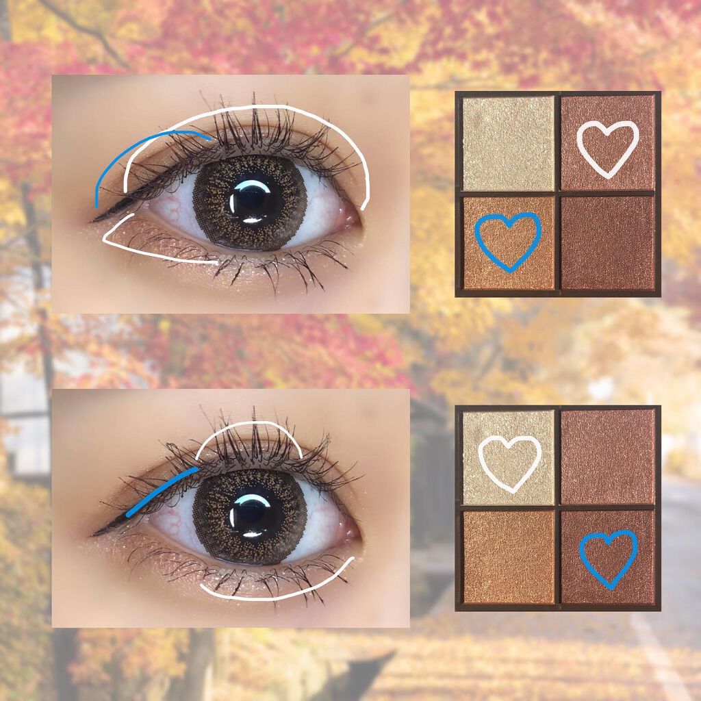 ニュアンスオンアイシャドウ/CEZANNE/アイシャドウパレットを使ったクチコミ(4枚目)