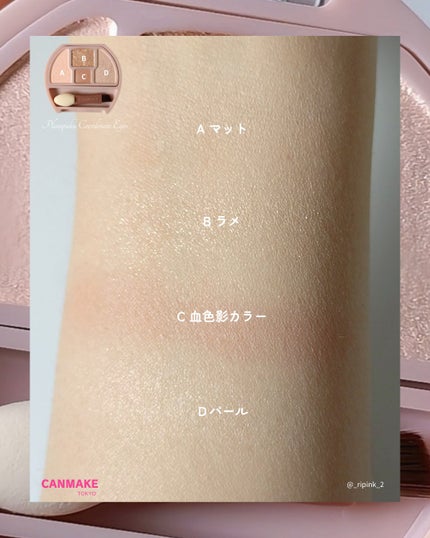 プランぷくコーデアイズ/キャンメイク/パウダーアイシャドウを使ったクチコミ(3枚目)