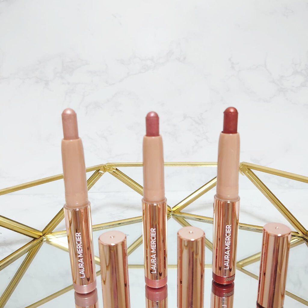 ローズグロウ リフレクションズ キャビアスティック トリオ/ローラ メルシエ/スティックアイシャドウを使ったクチコミ（3枚目）