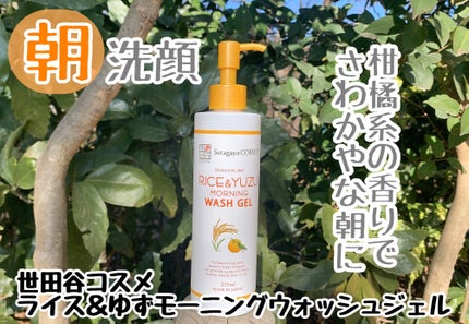 ライス&ゆずモーニングウォッシュジェル/世田谷コスメ/その他洗顔料を使ったクチコミ(1枚目)