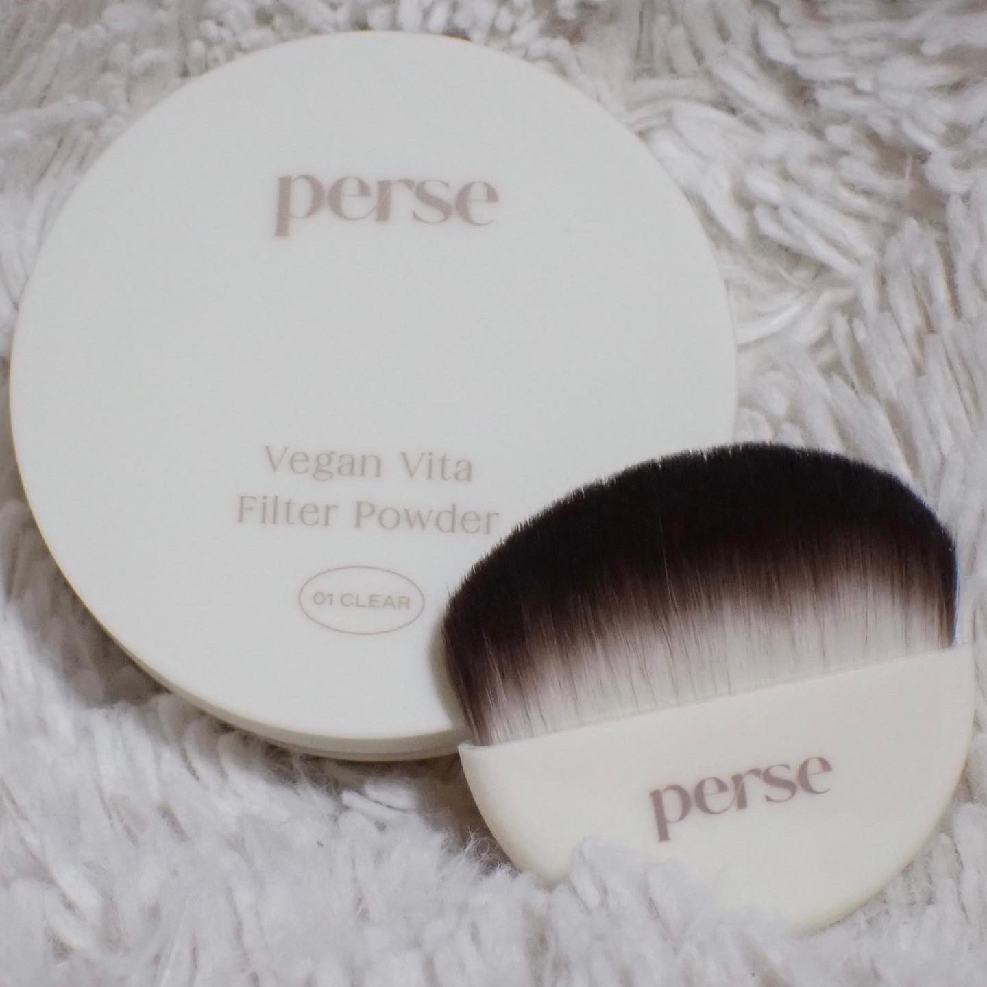 ヴィーガンビタフィルターパウダー 01 CLEAR /perse/ルースパウダーを使ったクチコミ（2枚目）