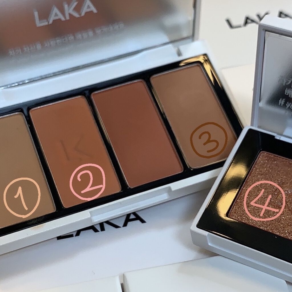 ジャストアイパレット/Laka/アイシャドウパレットを使ったクチコミ（2枚目）