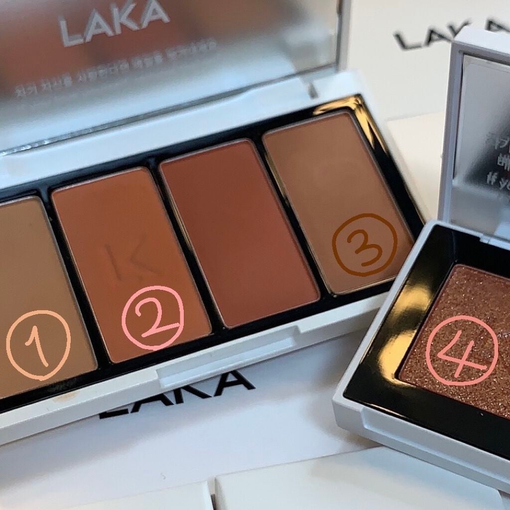 ジャストアイシャドウ/Laka/単色アイシャドウを使ったクチコミ(2枚目)
