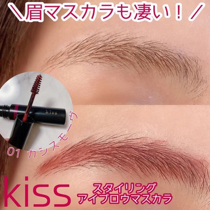 スタイリング アイブロウマスカラ/KiSS/眉マスカラを使ったクチコミ(1枚目)