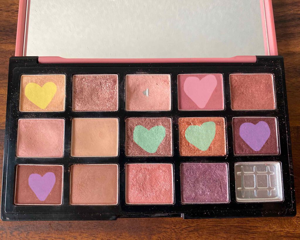 プレイカラーアイパレット ランジェリーバックステージ/ETUDE/アイシャドウパレットを使ったクチコミ(3枚目)