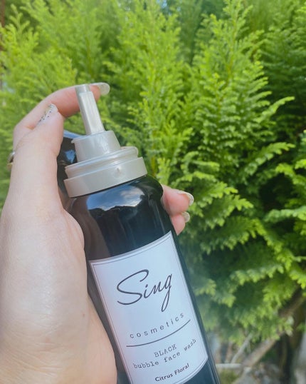 ブラックバブルフェイスウォッシュ /Sing/洗顔フォームを使ったクチコミ(2枚目)