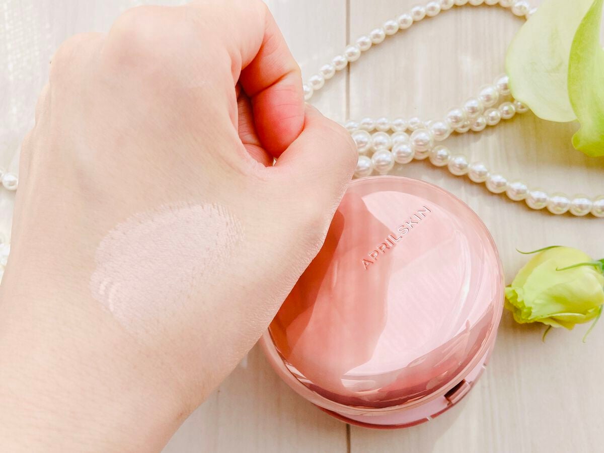 ハイパーカバーフィットクッション グラファイト/APRILSKIN/クッションファンデーションを使ったクチコミ(6枚目)