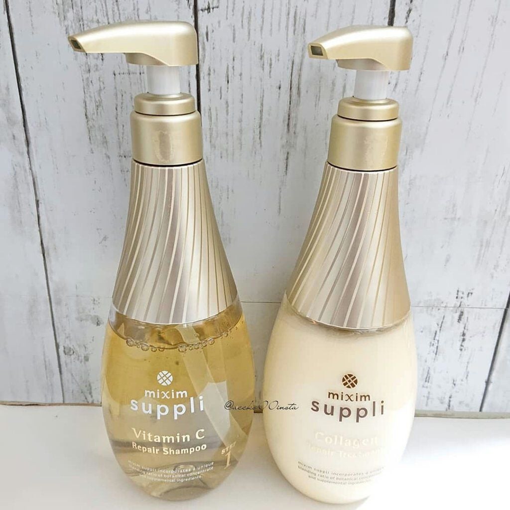 ビタミン リペアシャンプー/コラーゲン リペアヘアトリートメント/mixim suppli/市販シャンプーを使ったクチコミ(1枚目)