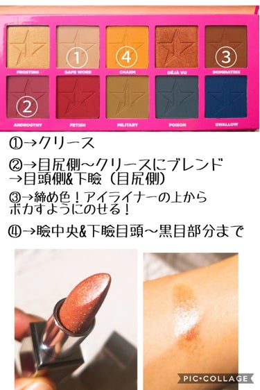 Androgyny Eyeshadow Palette/Jeffree Star Cosmetics/パウダーアイシャドウを使ったクチコミ（2枚目）