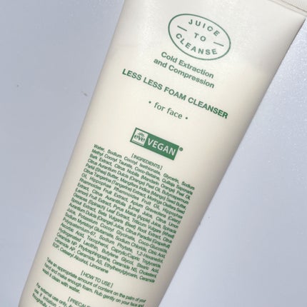 レスレスフォームクレンザー/JUICE TO CLEANSE/洗顔フォームを使ったクチコミ(1枚目)