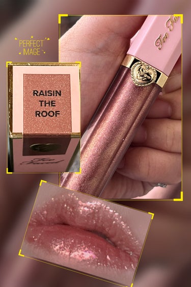 Too Faced リッチ＆ダズリン ハイシャイン スパークリング リップグロスのクチコミ「ちょっと画像暗いんだけどキラキラ感出そうと
色々してたら画面暗くなってしまった💦 (๑*ㅁ* .....」（1枚目）