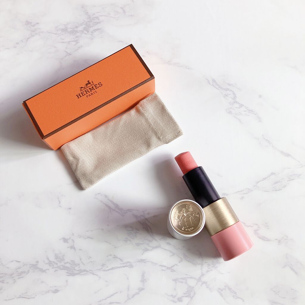 ローズ・エルメス ローズ ア レーヴル/エルメス/口紅を使ったクチコミ（2枚目）