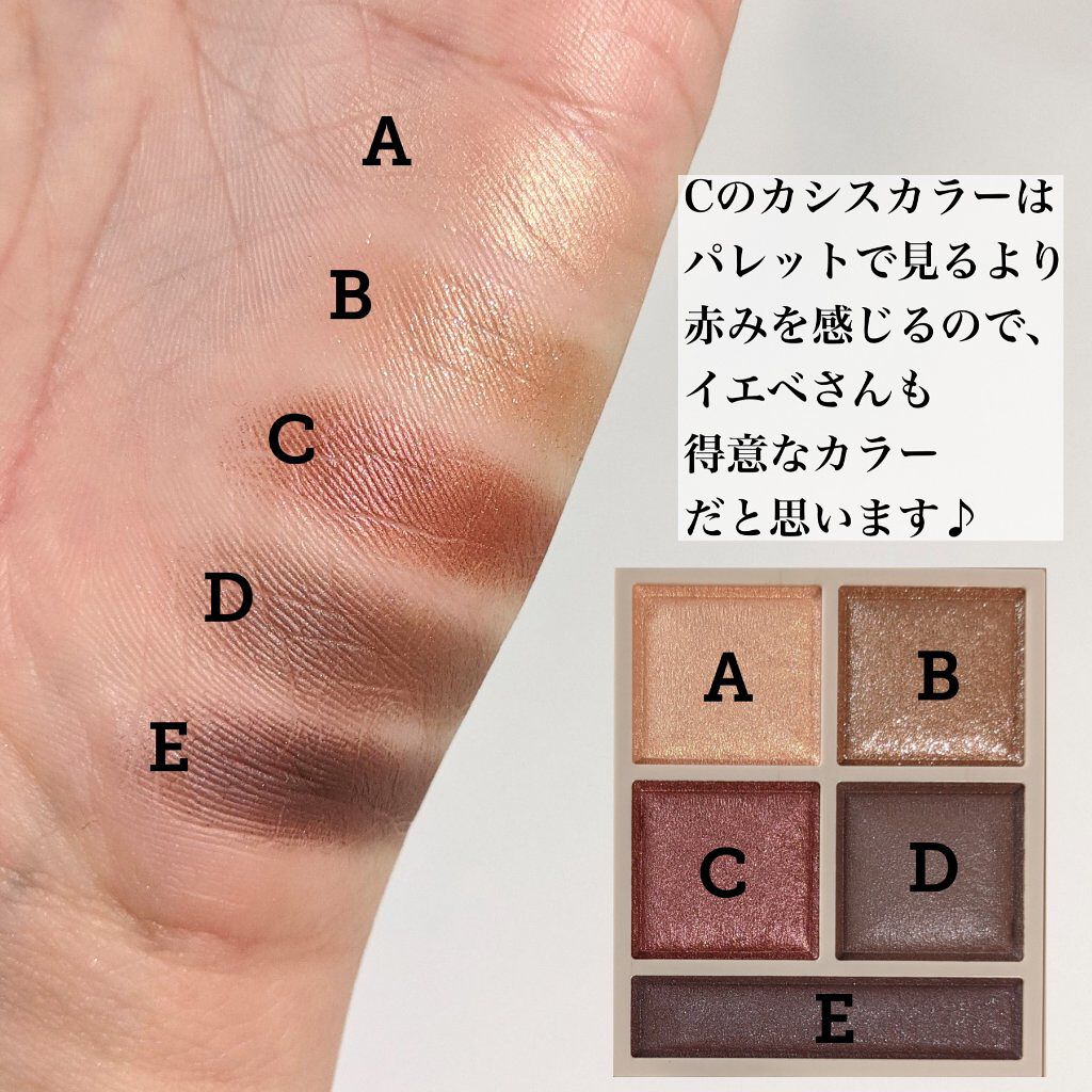 パノラマデザイン アイパレット BR-5 カシスブラウン/Visée/アイシャドウパレットを使ったクチコミ（3枚目）