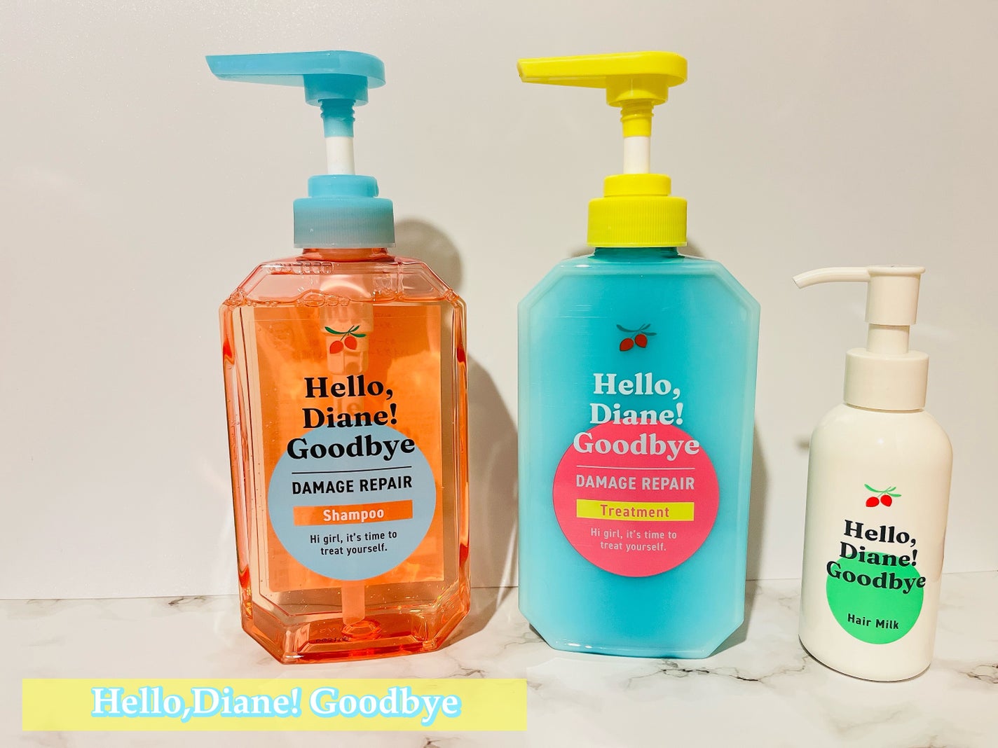 ハローダイアン グッバイ ダメージリペア シャンプー/トリートメント/ダイアン/市販シャンプーを使ったクチコミ(1枚目)