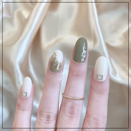 ネイル エナメル 640 ベージュ系/ちふれ/マニキュアを使ったクチコミ(3枚目)