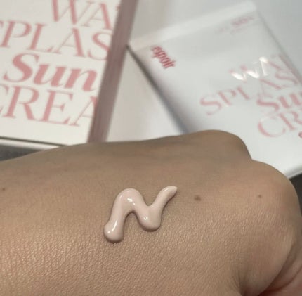 ウォータースプラッシュサンクリーム セラミド/espoir/日焼け止めクリームを使ったクチコミ(2枚目)