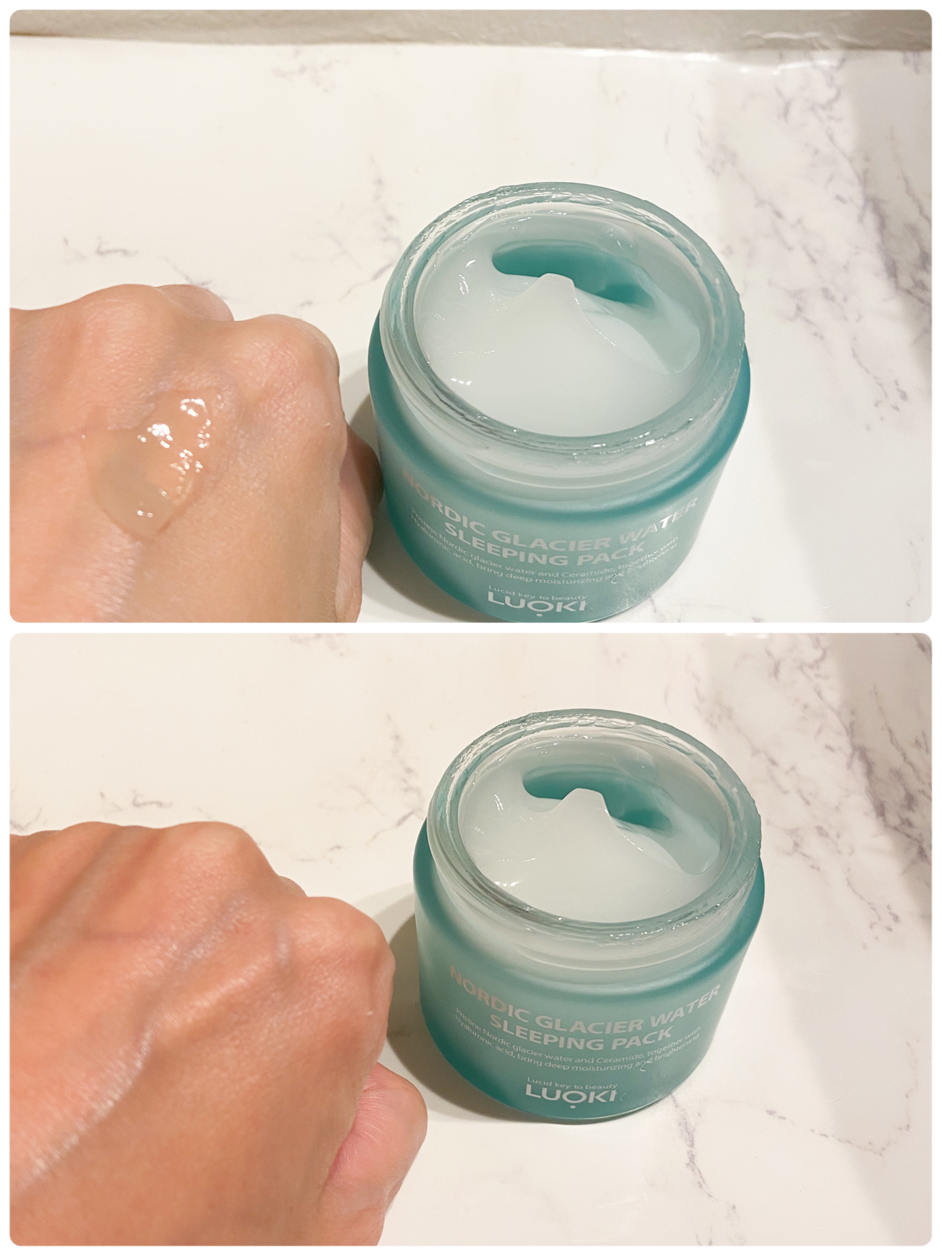 ノルディック氷河水スリーピングパック/LUOKI/フェイスクリームを使ったクチコミ（3枚目）