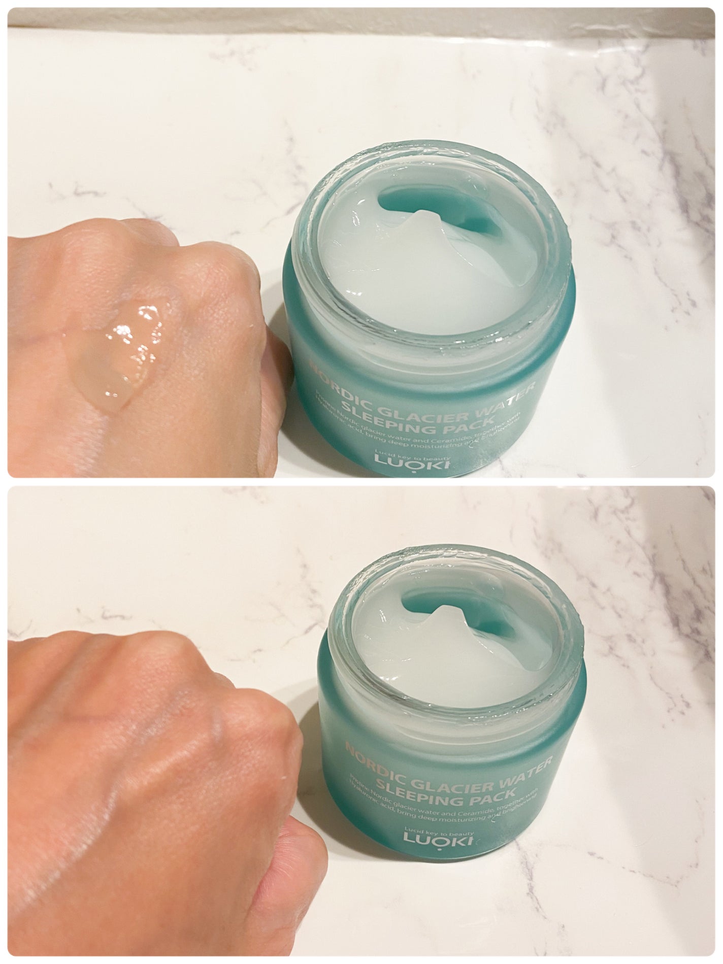 ノルディック氷河水スリーピングパック/LUOKI/フェイスクリームを使ったクチコミ(3枚目)