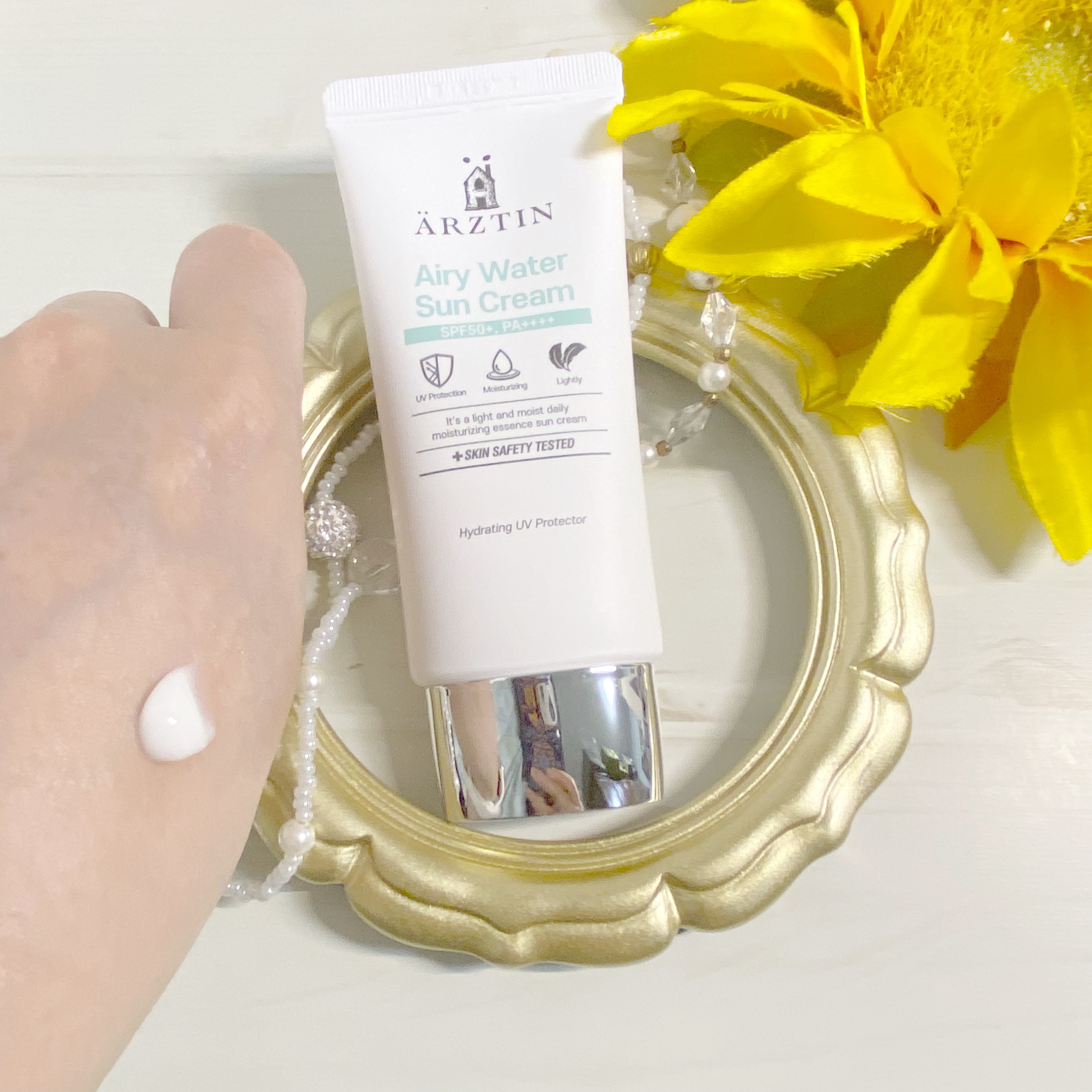 エアリーウォーターサンクリーム/エルツティン/日焼け止めクリームを使ったクチコミ（3枚目）