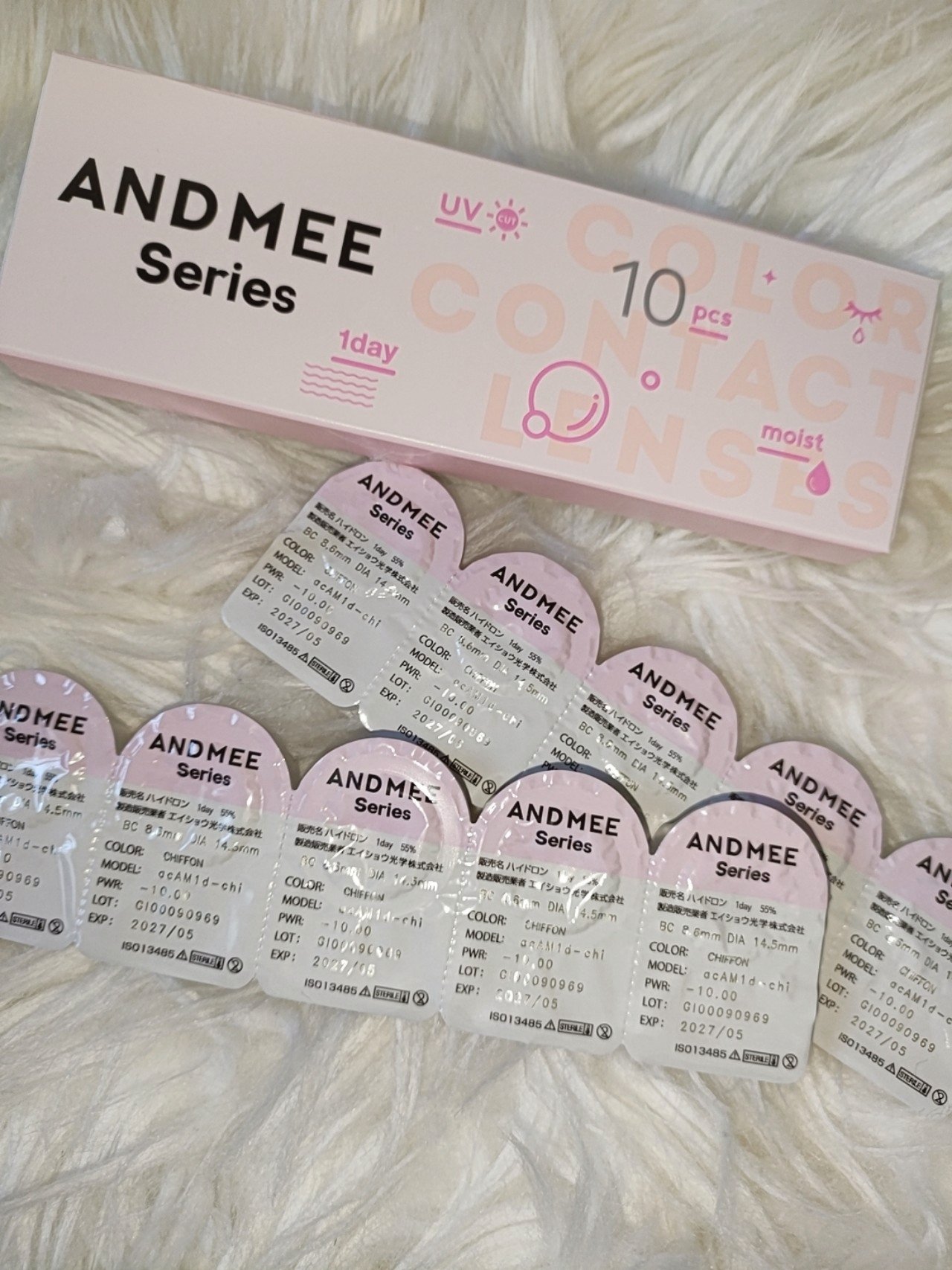 AND MEE 1day シフォン/AngelColor/ワンデー（１DAY）カラコンを使ったクチコミ（1枚目）