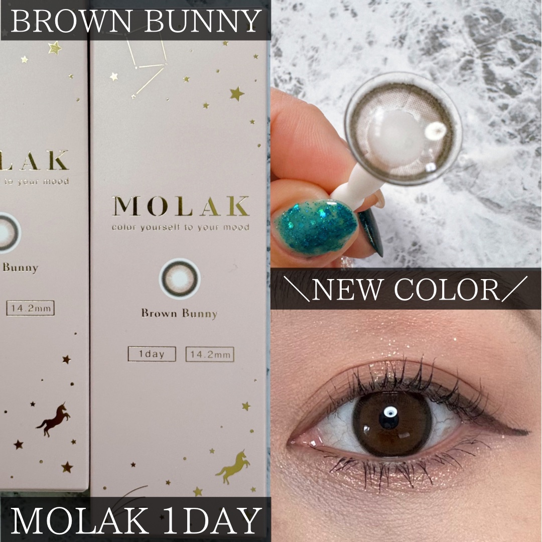 MOLAK 1day ブラウンバニー/MOLAK/ワンデー（１DAY）カラコンを使ったクチコミ（1枚目）