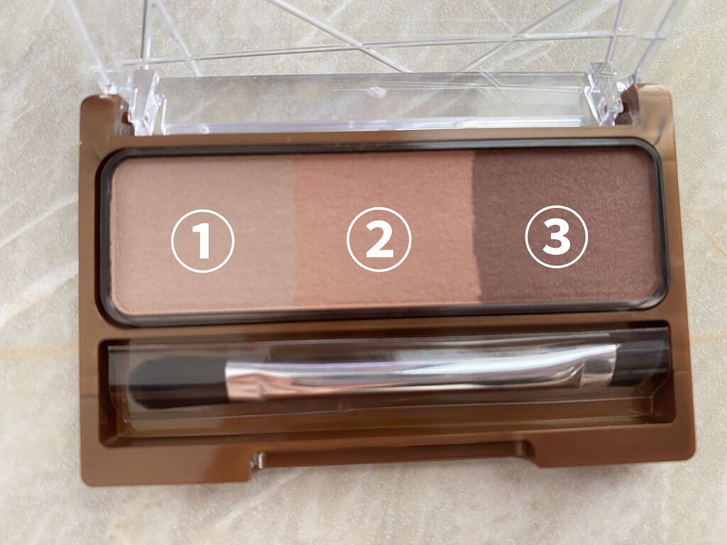 ノーズ＆アイブロウパウダー/CEZANNE/パウダーアイブロウを使ったクチコミ（2枚目）