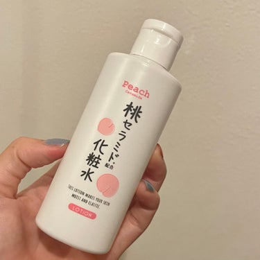 DAISO 桃セラミド配合化粧水のクチコミ「【使った商品】DAISO桃セラミド配合化粧水
【商品の特徴】桃の匂いが強い
【肌質】乾燥肌
【.....」（1枚目）