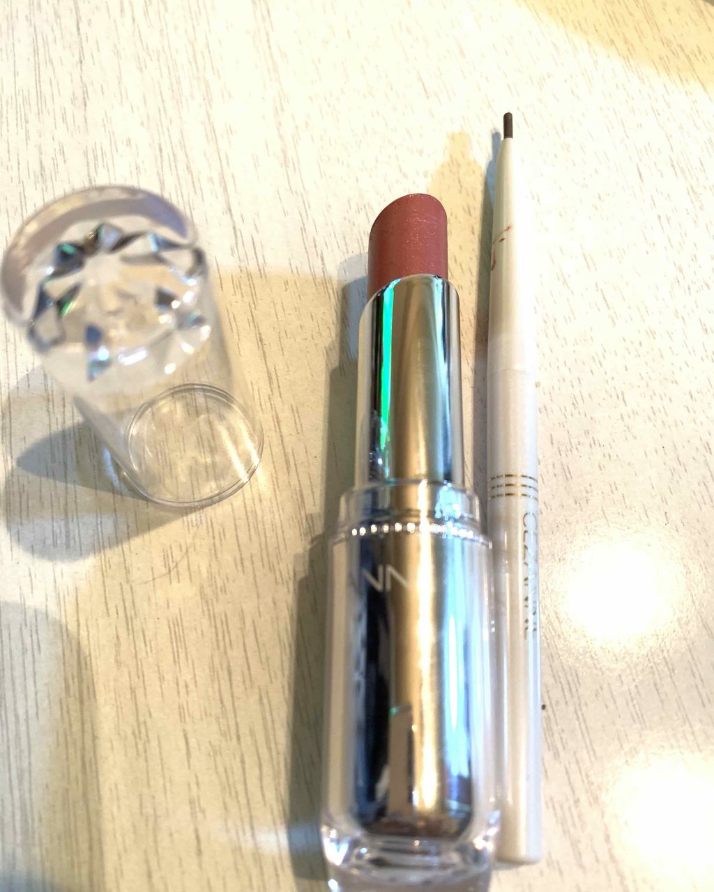 ラスティンググロスリップ/CEZANNE/口紅を使ったクチコミ（1枚目）