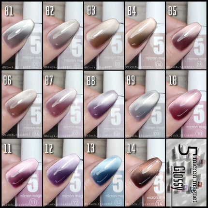 5ミクロンマグネット/ネイル工房/ジェルネイルを使ったクチコミ(5枚目)