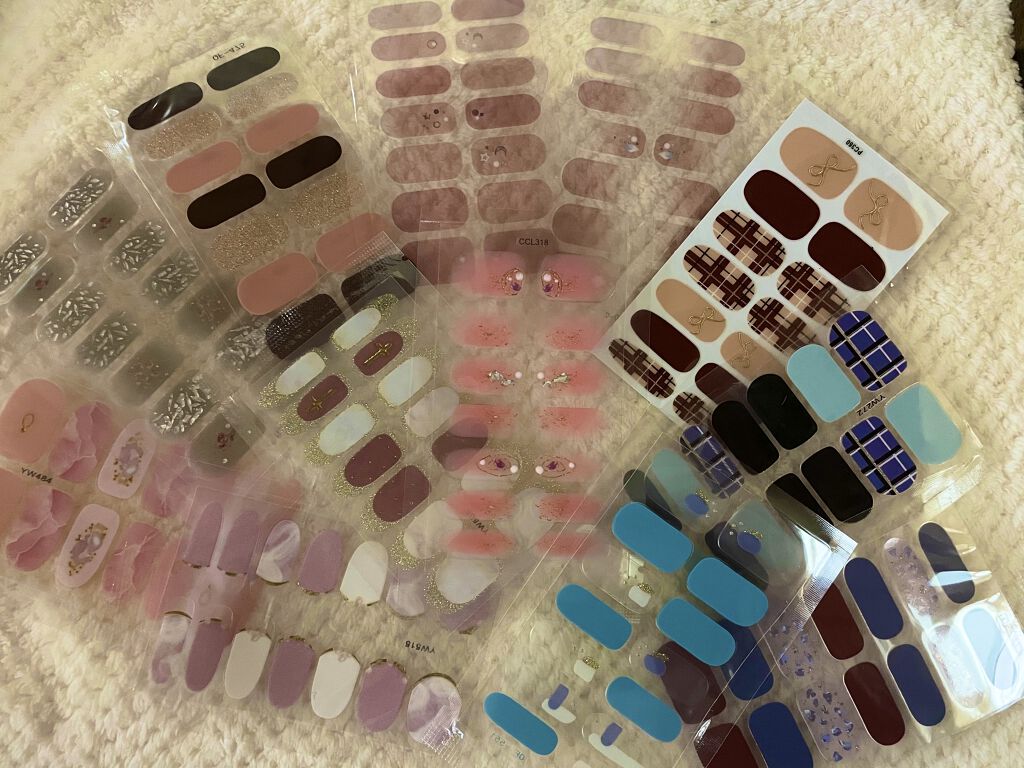 ネイルシール/Qoo10/ネイルシールを使ったクチコミ（2枚目）