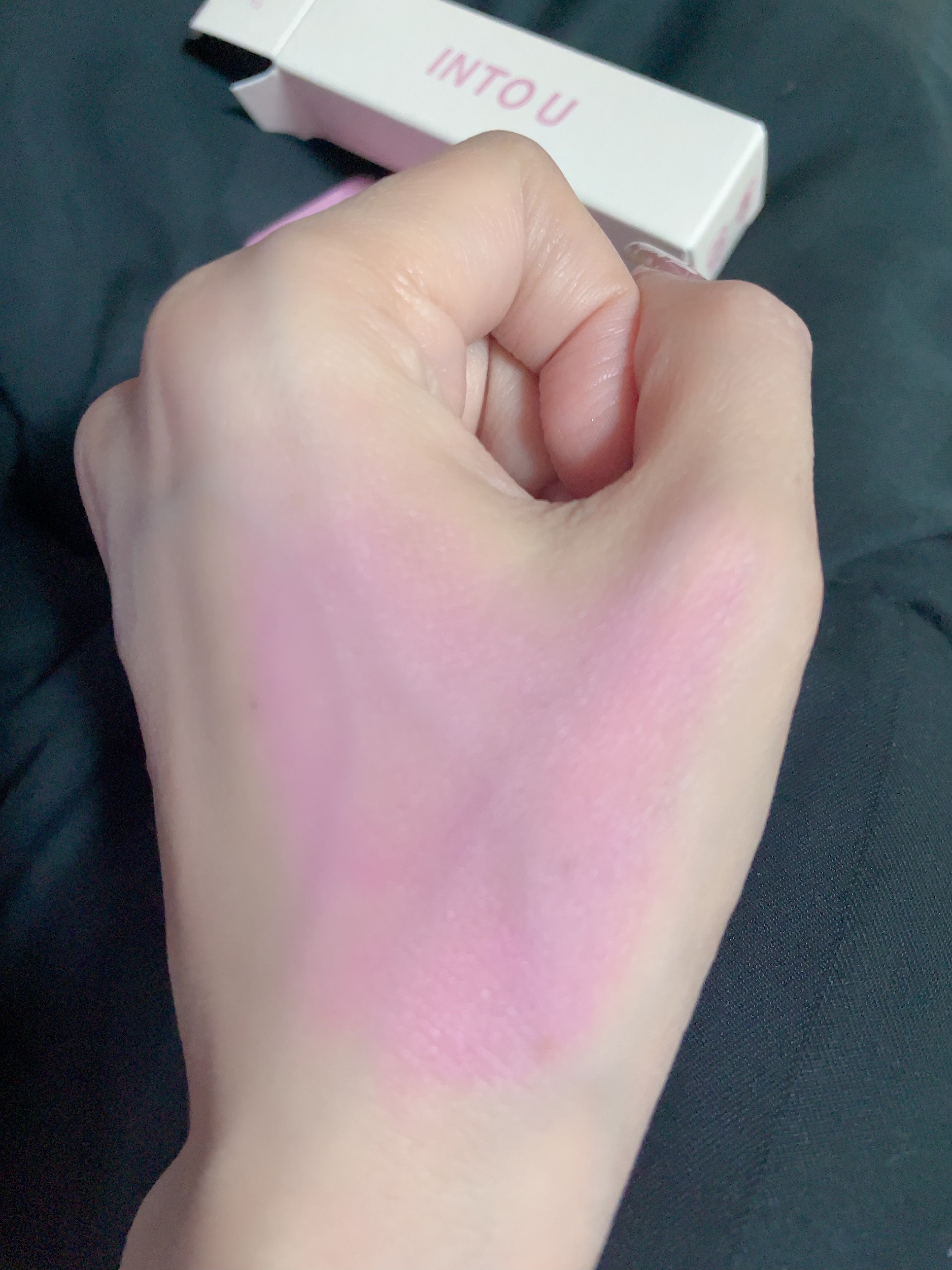 エアリーブラッシュ A02 ブルーベリーマシュマロ/INTO U/ジェル・クリームチークを使ったクチコミ（3枚目）