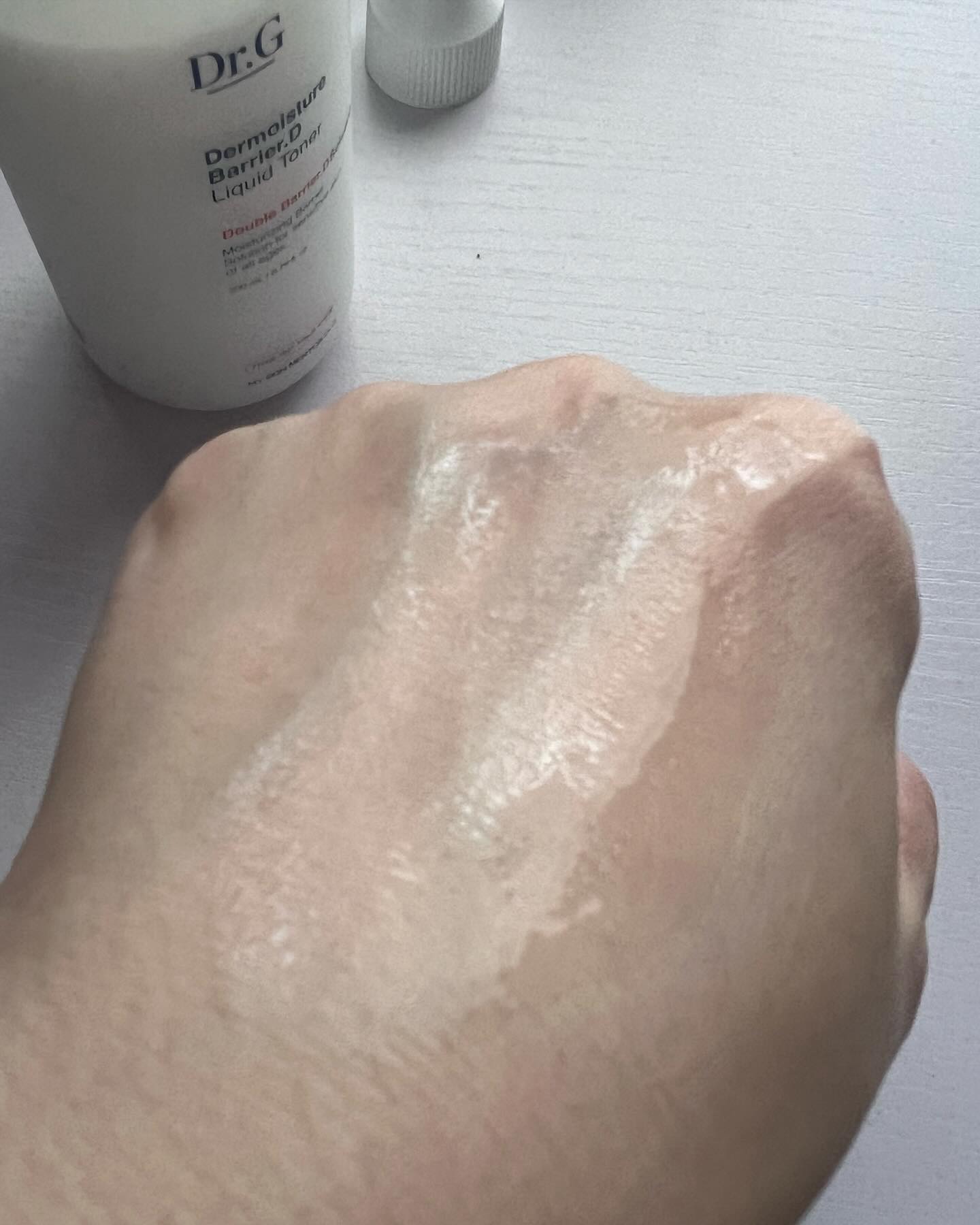 ザモイスチャーバリアDリキッドトナー/Dr.G/化粧水を使ったクチコミ（3枚目）