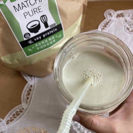MATCHA PURE(プロテインパウダー)/ピュアパートナー/ソイプロテインを使ったクチコミ(4枚目)