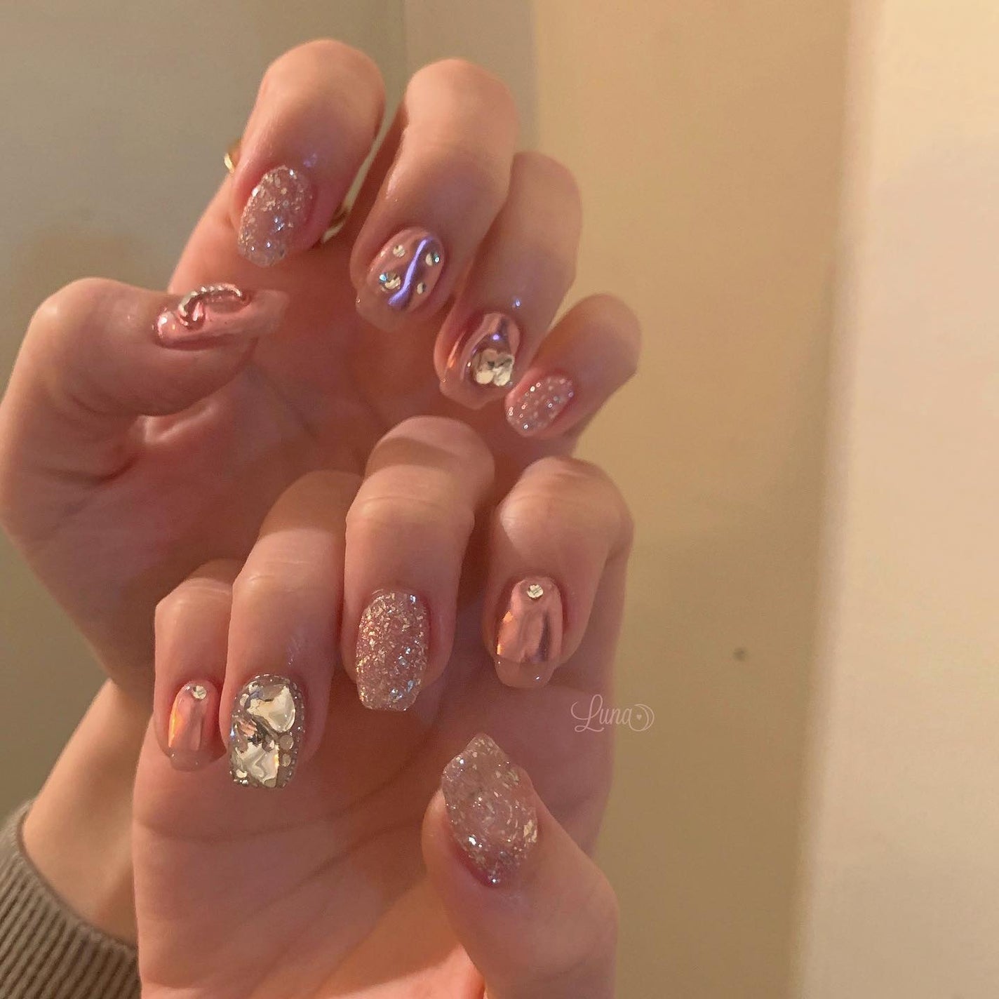 Iuna. Mizuki on LIPS 「.スペシャルプラン💖#nail#nailstagram#gel..」(1枚目)