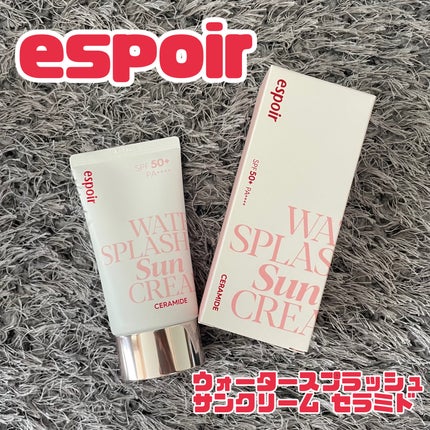 ウォータースプラッシュサンクリーム セラミド/espoir/日焼け止めクリームを使ったクチコミ(1枚目)