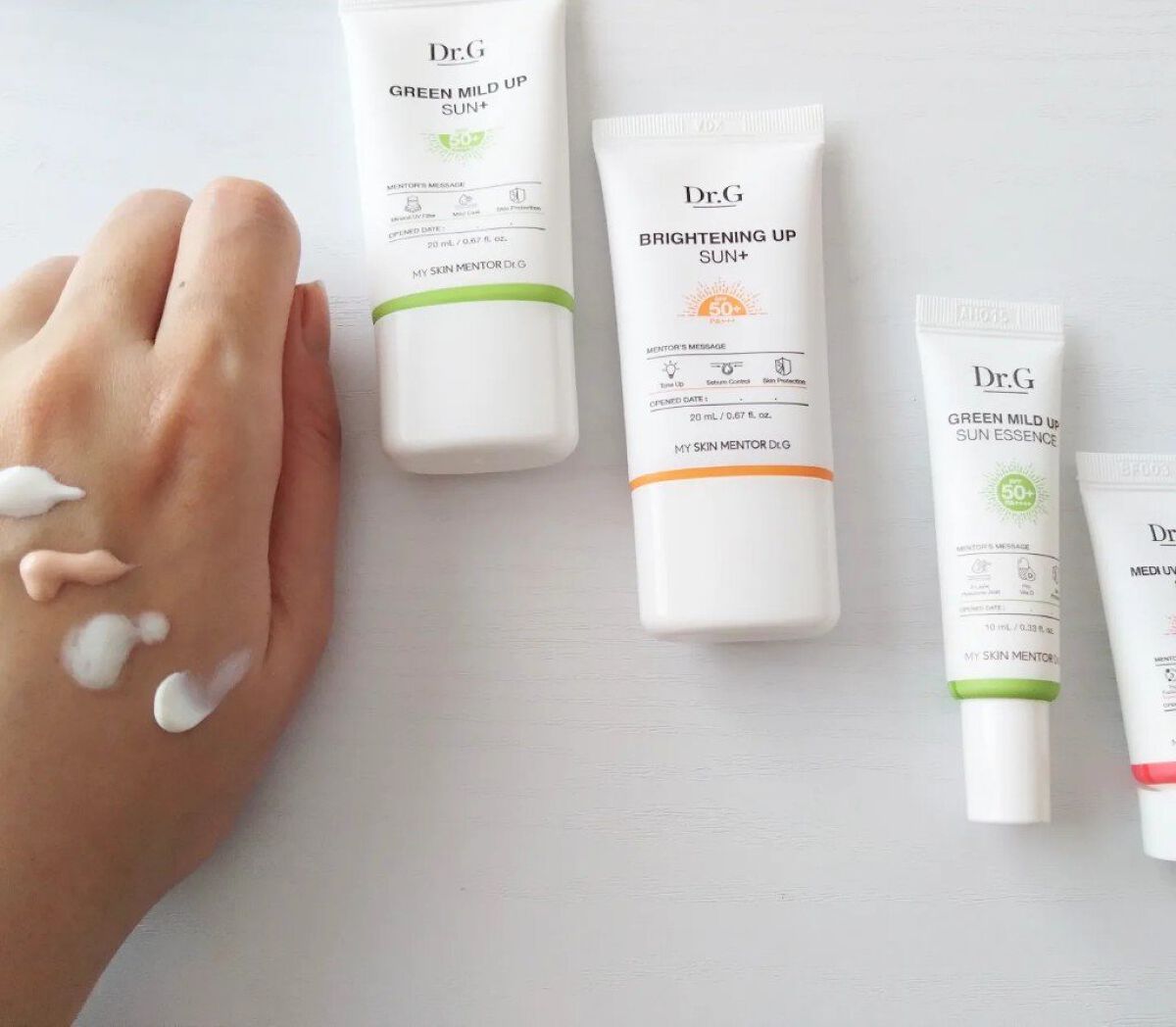 グリーンマイルドアップサンスエッセンス/Dr.G/日焼け止めローションを使ったクチコミ（2枚目）